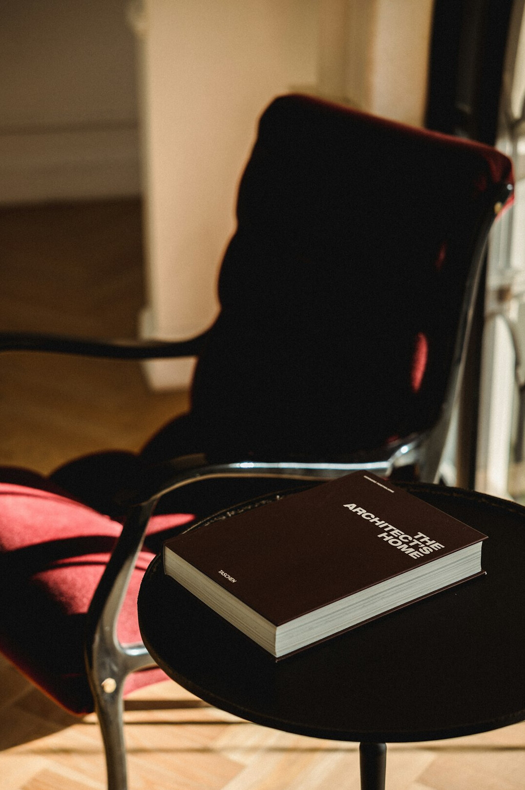 Welcoming reception desk with a notebook and a mug